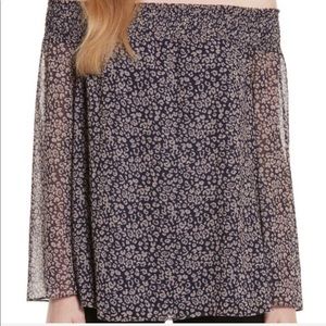 rebecca minkoff | cheetah print off the shoulder